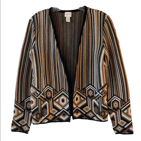 Chicos Ikat knit cardigan - Picture 2 of 7